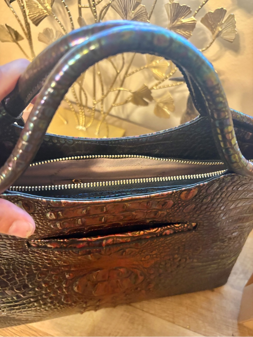 Brahmin Elaine Black Pearl NWT - Picture 2 of 11